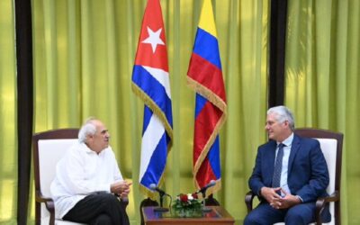 Díaz-Canel a Samper: «Cuba apoya la paz en Colombia»