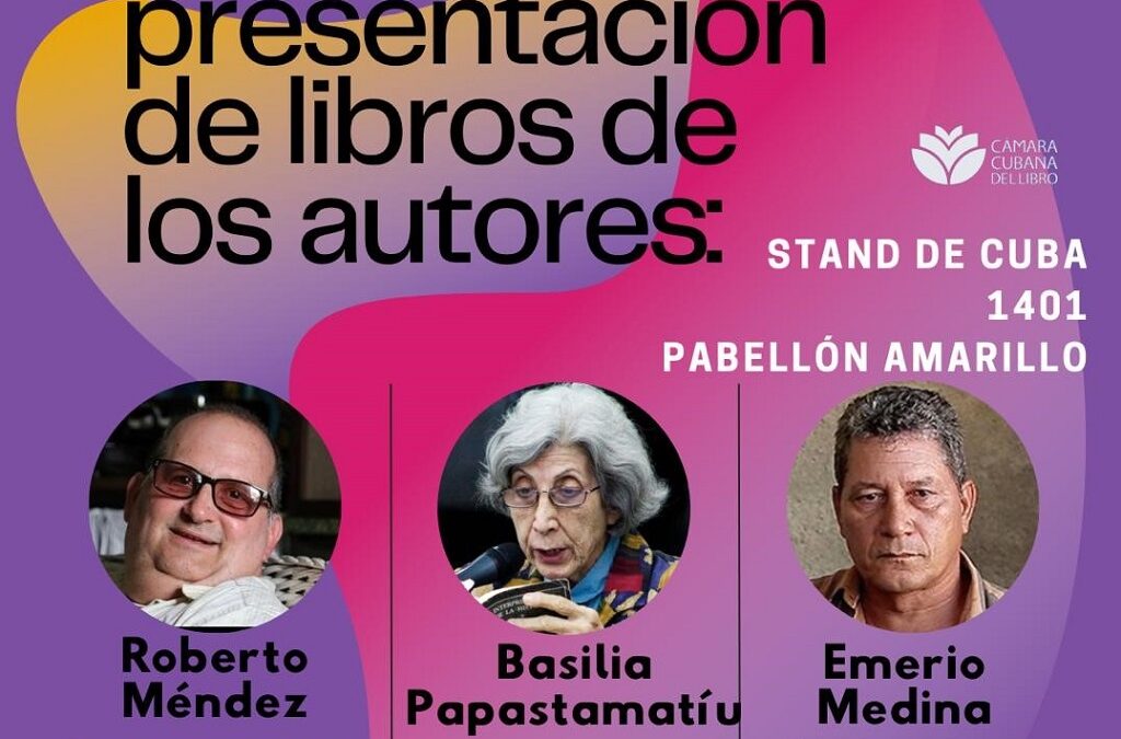 Cuba presenta en feria argentina su obra narrativa y poética