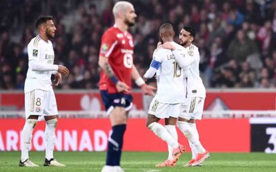 Lyon remonta en Lille y mantiene sueño europeo en fútbol francés