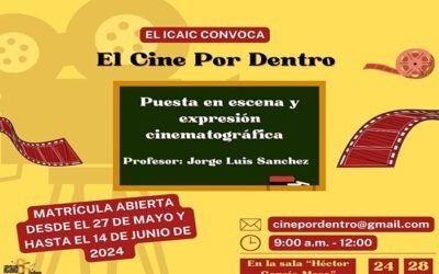 Anuncia ICAIC programa de talleres El cine por dentro
