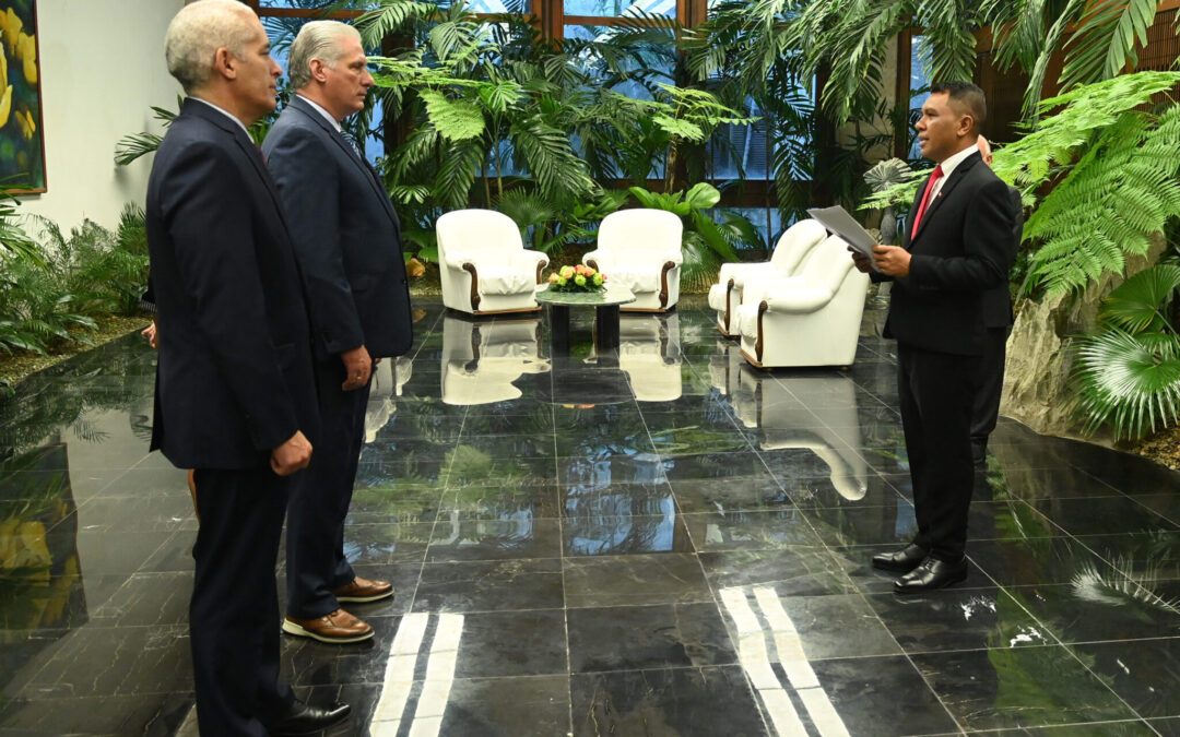 Recibe Díaz-Canel cartas credenciales de nuevos embajadores en Cuba