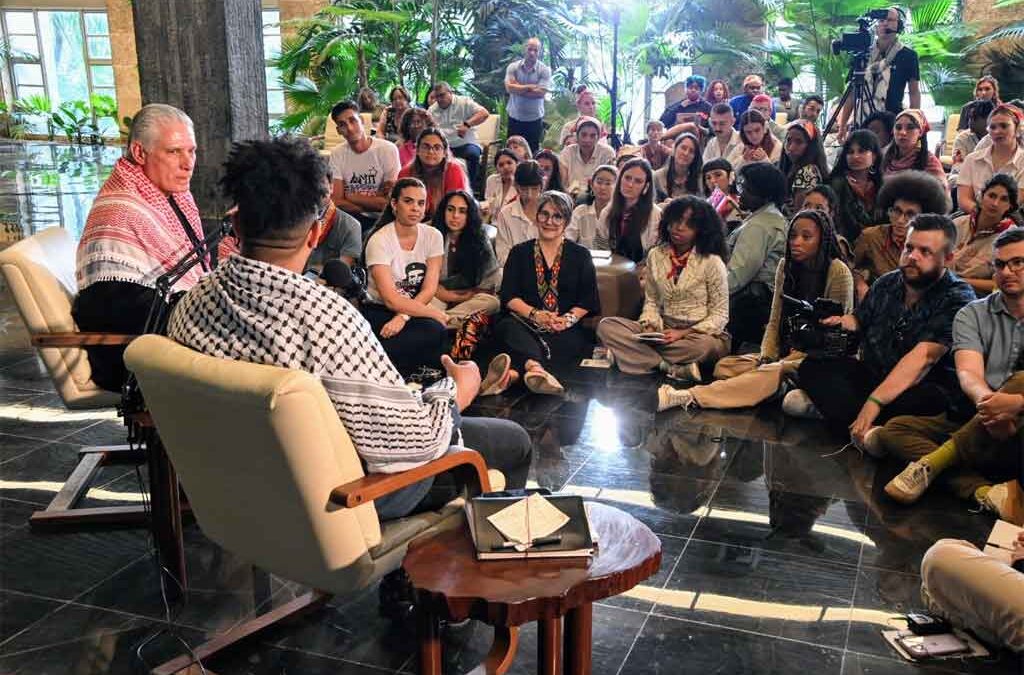 Presidente de Cuba compartió con jóvenes de Estados Unidos (+Fotos)