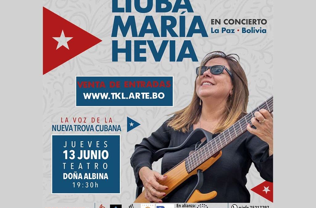 Cantautora Liuba María Hevia crea expectativas en Bolivia