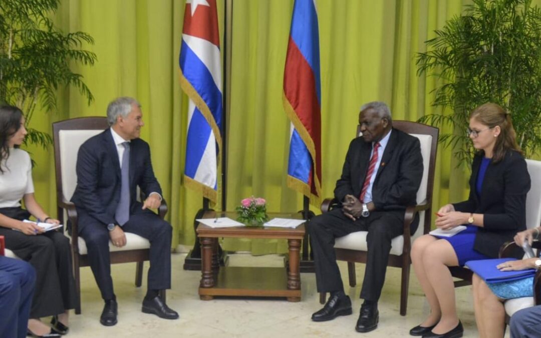 Presidente del Parlamento de Cuba sostuvo encuentro con su par ruso