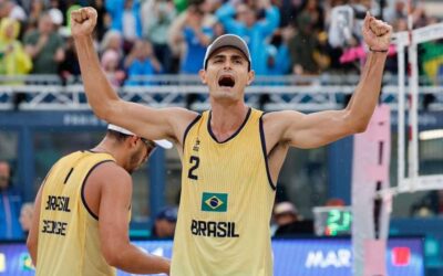 Brasil debuta con éxito en voly de playa (m) de París 2024