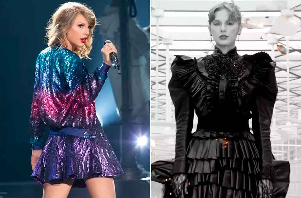 Taylor Swift protagoniza muestra en Londres con trajes de sus giras