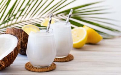 Refrescante receta de limonada de coco