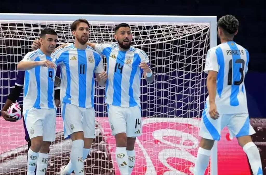 Argentina busca pasaporte a cuartos en Mundial de fútbol sala