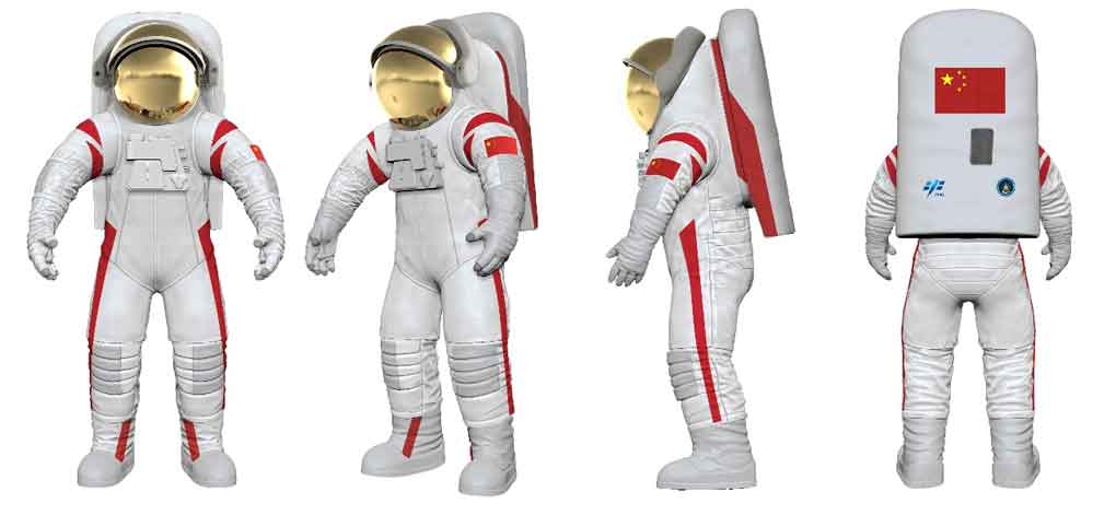 China presenta traje espacial para misiones de exploración lunar