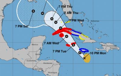 Tormenta tropical Rafael se fortalece cerca de Jamaica