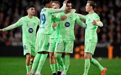 Barcelona liquida por goleada al Valencia en Copa del Rey
