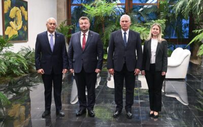 Recibe Díaz-Canel a siete nuevos embajadores acreditados en Cuba