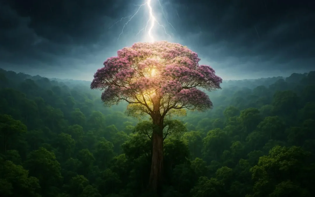 Un descubrimiento sorprendente en Panamá: este árbol tropical atrae rayos para eliminar a otros árboles y así vivir más de 1.000 años