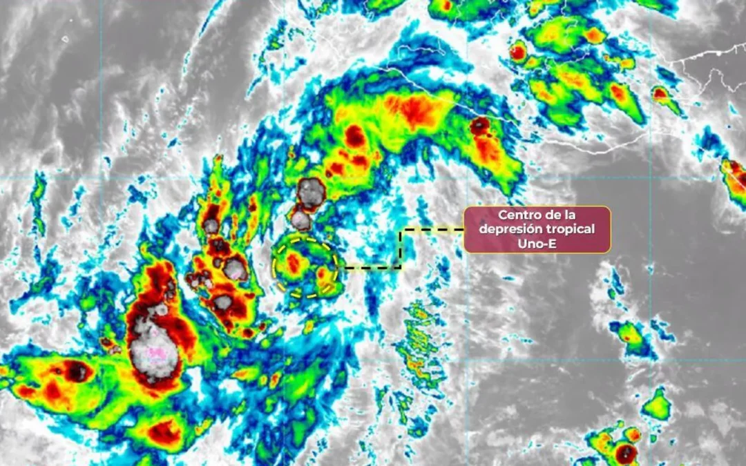 Se registra en México la formación de «Uno-E», el primer ciclón tropical del año