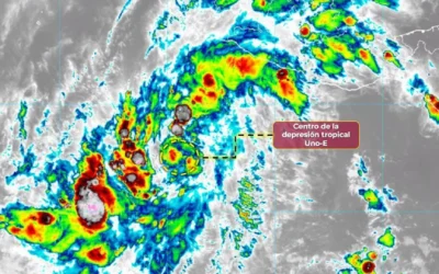 Se registra en México la formación de «Uno-E», el primer ciclón tropical del año