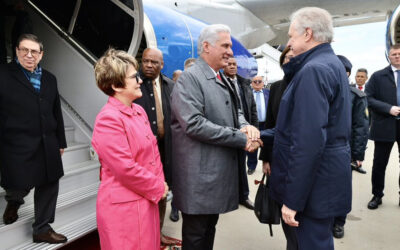Miguel Díaz-Canel llega a Rusia para participar en los eventos del Día de la Victoria