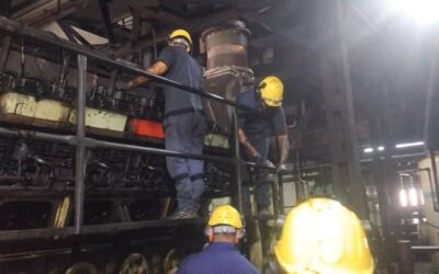Realizan mantenimiento capital en la unidad 5 de la MAN en la Isla de la Juventud
