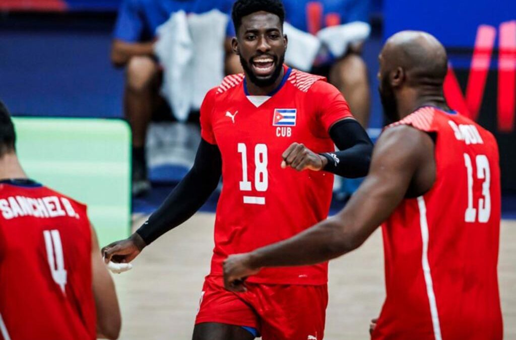 Cuba festeja ante Alemania en Liga de Naciones de Voleibol (m)
