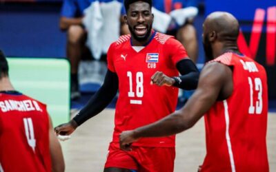 Cuba festeja ante Alemania en Liga de Naciones de Voleibol (m)