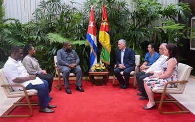 Presidente de Cuba recibió a dirigente partidista mozambiqueño