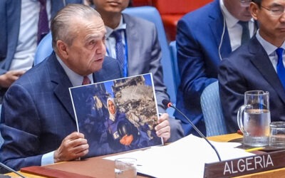 Embajador argelino casi llora en la ONU al leer la carta de una periodista asesinada por Israel