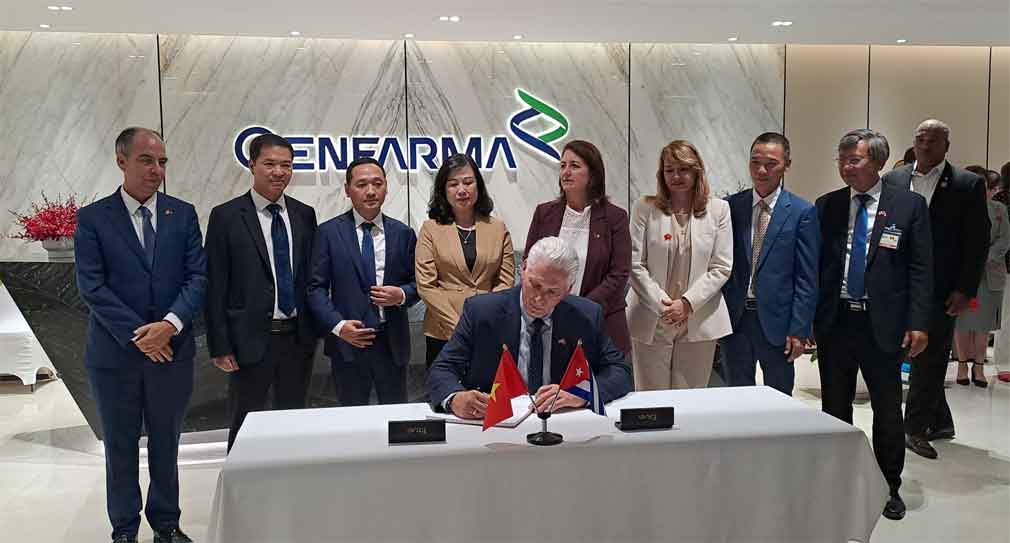 Díaz-Canel augura éxito a empresa mixta biotecnológica Cuba-Vietnam (+Fotos)