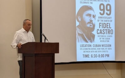 Misión de Cuba ante la ONU rinde homenaje a Fidel Castro (+Foto)