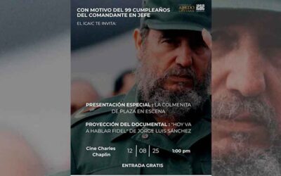 Icaic celebra cumpleaños de líder cubano Fidel Castro desde el cine