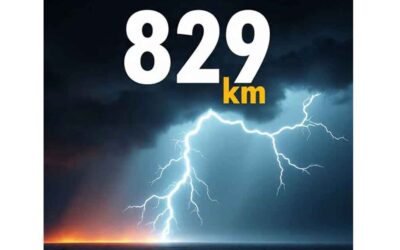 Nuevo récord para el rayo más largo el mundo: 829 kilómetros