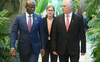 Presidente de Gabón a Díaz-Canel: «Más que homólogo, eres mi hermano mayor»