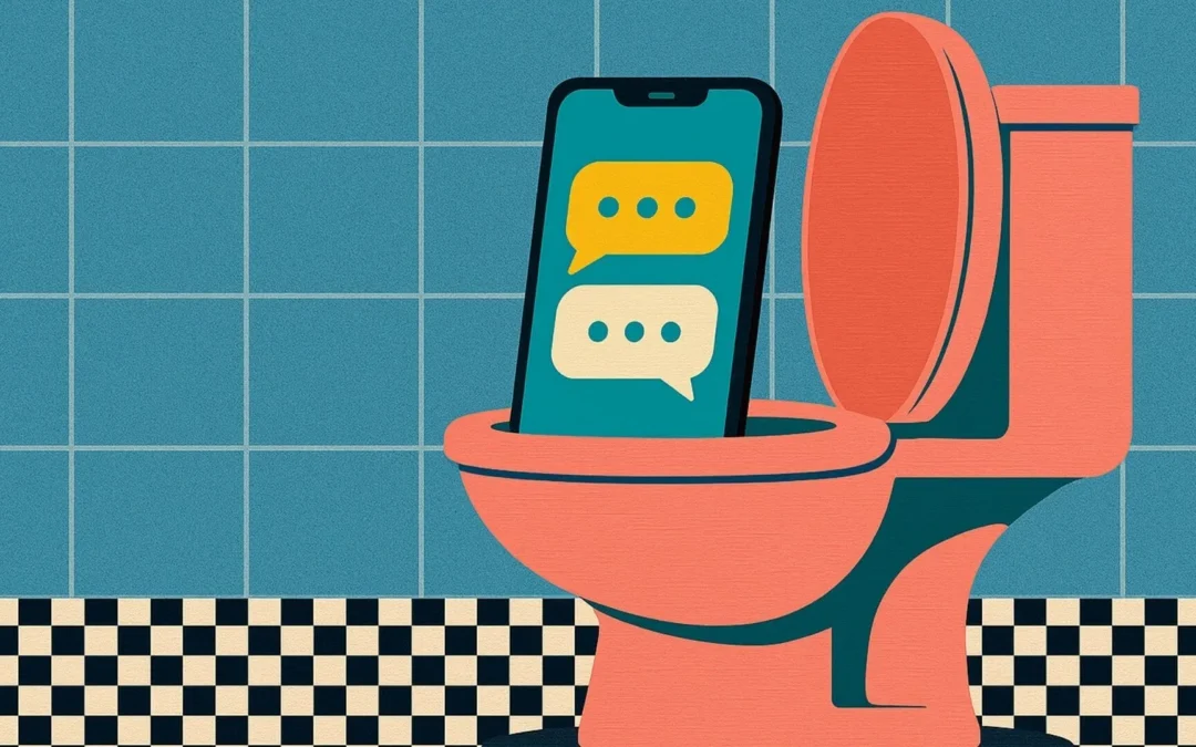 ¿Usas el móvil en el baño? Tu cuerpo y tu salud podrían estar pagando el precio