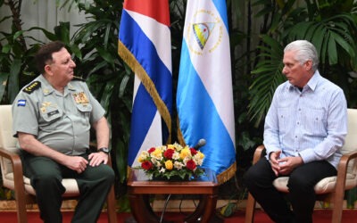Recibe Díaz-Canel a alto jefe militar de Nicaragua