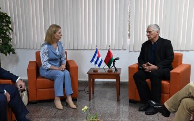 Recibe Díaz-Canel a Presidenta del Partido de Belarús, Bélaya Rus
