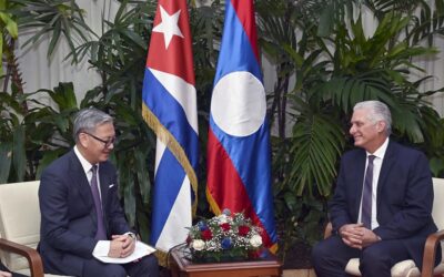 Díaz-Canel recibe al Canciller de Laos y reafirma voluntad de fortalecer vínculos bilaterales