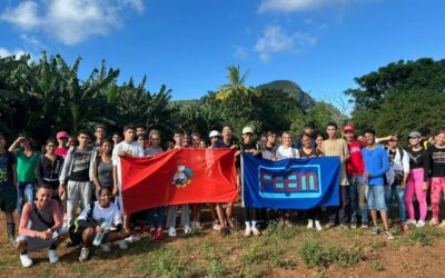 Encuentro entre el Secretariado Municipal de la FEEM y la Dirección de la UJC