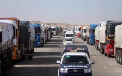 Israel retiene 6000 camiones de ayuda para Gaza, suficientes para 3 meses