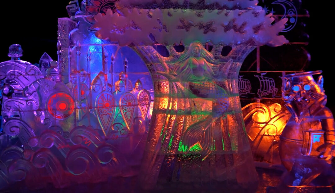 Un cuento de hadas invernal: Rusia despliega exposición de impresionantes figuras de hielo (VIDEO)