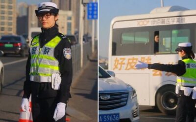 Policía de tránsito en China adopta gafas de IA para identificar vehículos en segundos