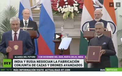 India y Rusia negocian la fabricación conjunta de cazas y drones avanzados