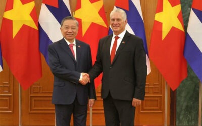 Díaz-Canel saluda a Partido Comunista de Vietnam