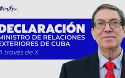 Declaración del ministro de Relaciones Exteriores de Cuba