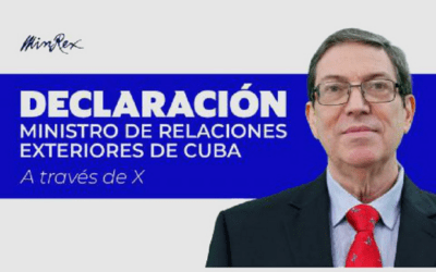 Declaración del ministro de Relaciones Exteriores de Cuba