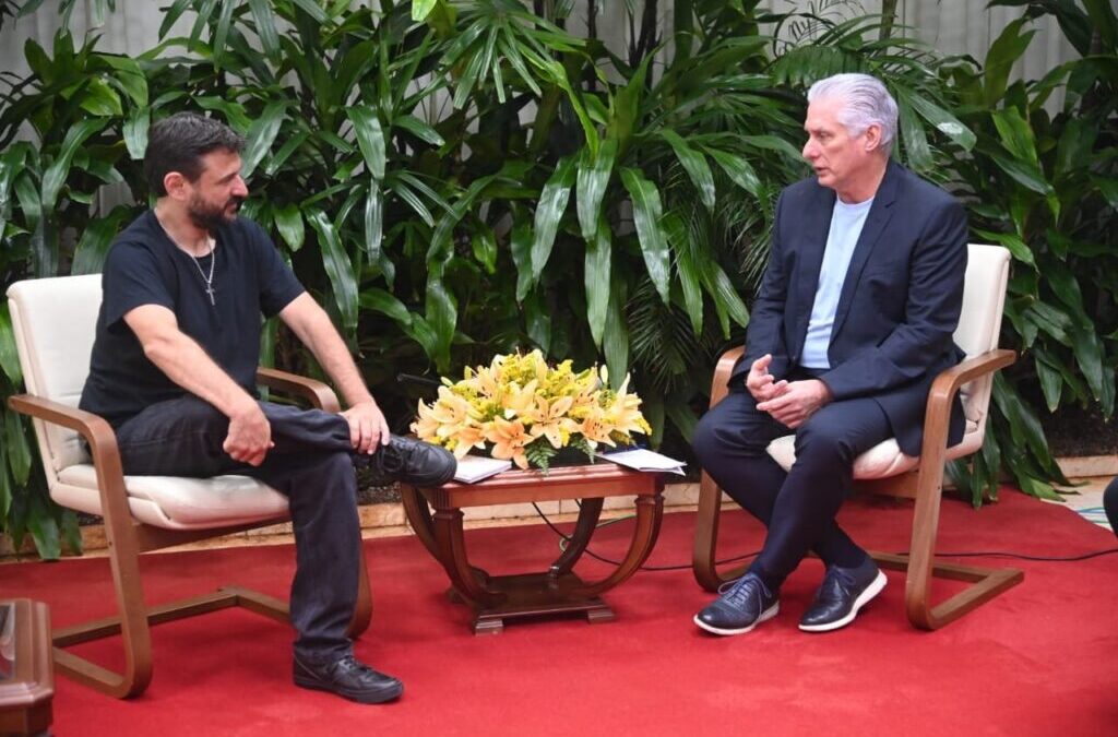 Sostiene Díaz-Canel encuentro con líder argentino de Patria Grande