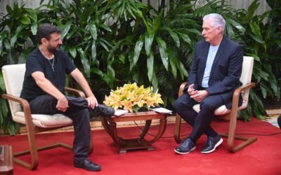 Sostiene Díaz-Canel encuentro con líder argentino de Patria Grande