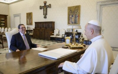 Recibe el Papa León XIV al ministro de Relaciones Exteriores cubano