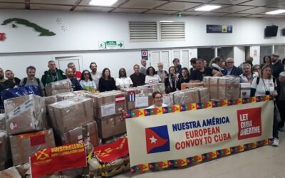 En La Habana cargamento del Convoy Europeo de Solidaridad con Cuba