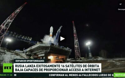 Rusia lanza con éxito 16 satélites de órbita baja capaces de proporcionar acceso a Internet
