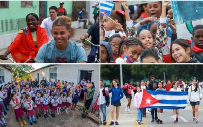 Díaz-Canel destaca responsabilidad de pioneros y jóvenes con Cuba