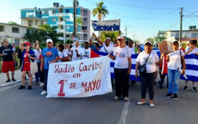 La Marcha del Primero de Mayo en la Isla de la Juventud