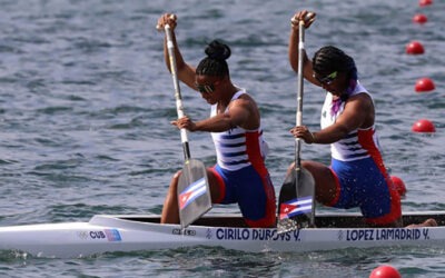Canoístas Cirilo y López en semifinales del C-1 a 200 m en Copa del Mundo